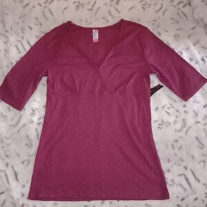 No Boundaries Women's Short Sleeve Top - Deep Red L (11/13)